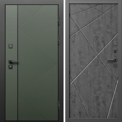Входная дверь Termo-Door Кросс Грин - Лучи бетон темный