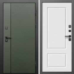 Входная дверь Termo-Door Кросс Грин - Марсель Белый софт