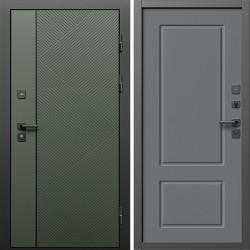 Входная дверь Termo-Door Кросс Грин - Марсель Grey софт