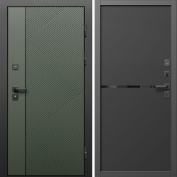 Входная дверь Termo-Door Кросс Грин - Нео Black