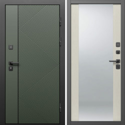 Входная дверь Termo-Door Кросс Грин - Зеркало лиственница