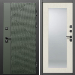 Входная дверь Termo-Door Кросс Грин - Зеркало Триумф лиственница