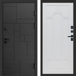 Входная дверь Termo-Door Квадро - Арка белое дерево