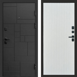 Входная дверь Termo-Door Квадро - Flat Белый софт