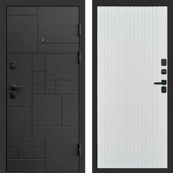 Входная дверь Termo-Door Квадро - Flat Белый софт