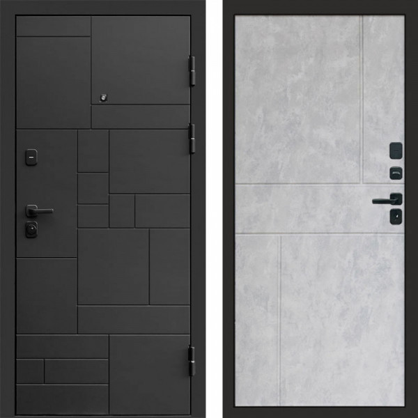 Входная дверь Termo-Door Квадро - Горизонт бетон светлый