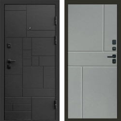 Входная дверь Termo-Door Квадро - Горизонт Grey софт