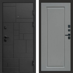 Входная дверь Termo-Door Квадро - Гранд Grey софт