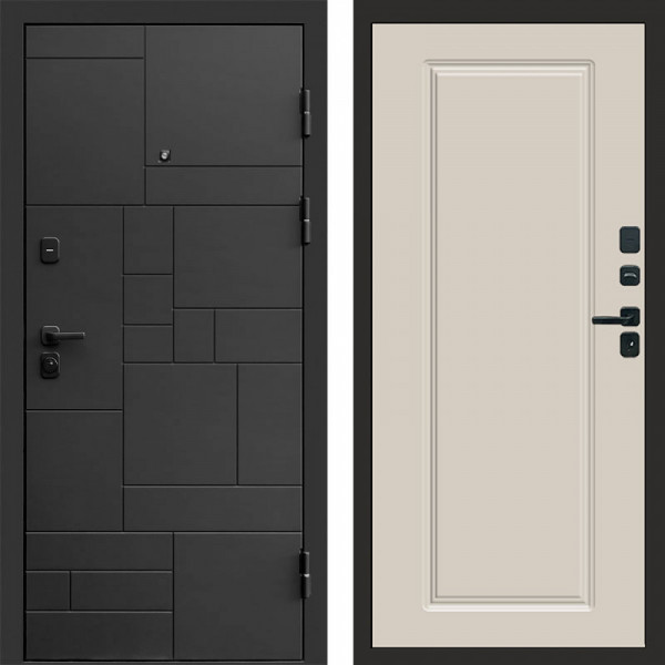 Входная дверь Termo-Door Квадро - Гранд Слоновая кость