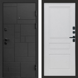 Входная дверь Termo-Door Квадро - Классика белый матовый