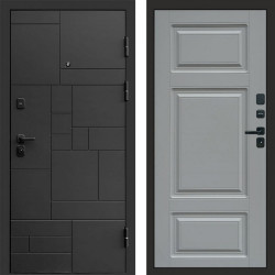 Входная дверь Termo-Door Квадро - Лион Grey софт