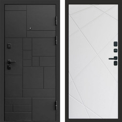 Входная дверь Termo-Door Квадро - Лучи белый