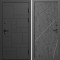 Входная дверь Termo-Door Квадро - Лучи бетон темный