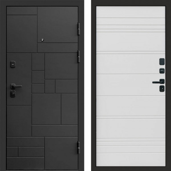 Входная дверь Termo-Door Квадро - Лучи White line