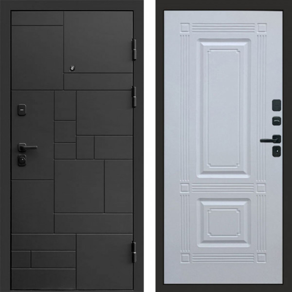 Входная дверь Termo-Door Квадро - Мадрид Белый софт