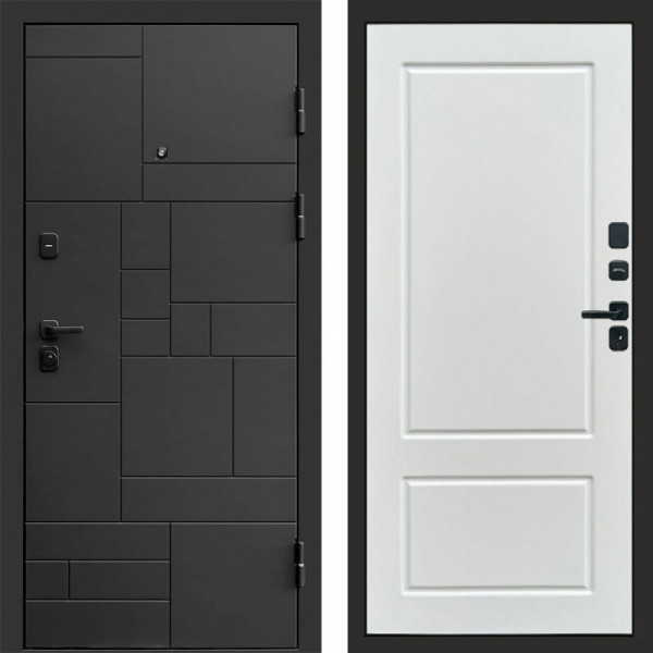 Входная дверь Termo-Door Квадро - Марсель Белый софт