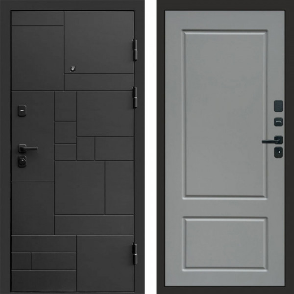 Входная дверь Termo-Door Квадро - Марсель Grey софт