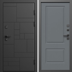 Входная дверь Termo-Door Квадро - Нео Классика Грей Софт