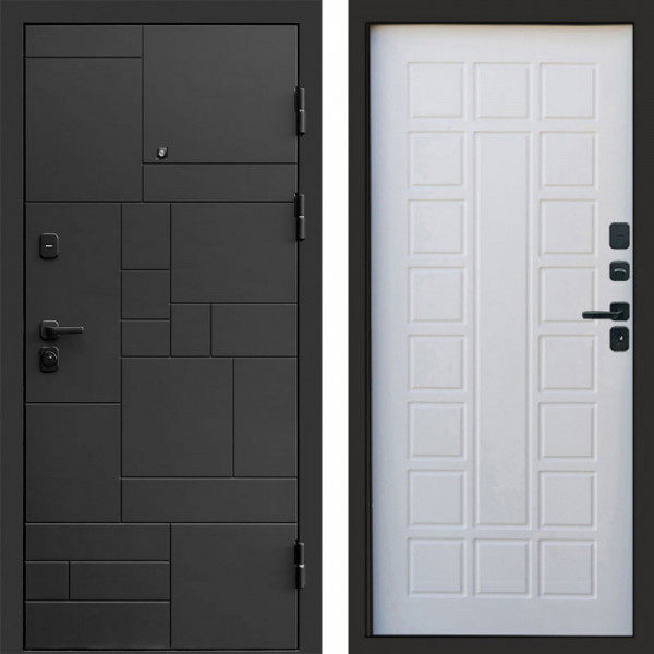 Входная дверь Termo-Door Квадро - Престиж белое дерево