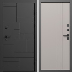 Входная дверь Termo-Door Квадро - Страйп Капучино