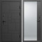 Входная дверь Termo-Door Квадро - Зеркало Фацет Черный кварц