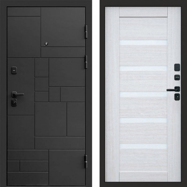 Входная дверь Termo-Door Квадро - Зеркало Триумф Царга лиственница 4500 / 5500