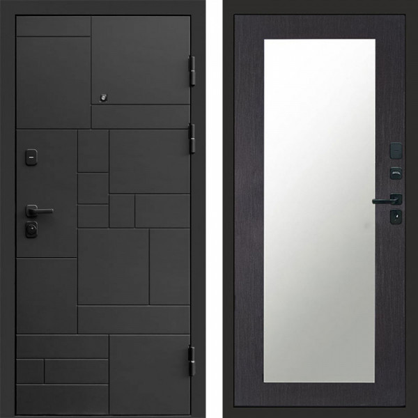 Входная дверь Termo-Door Квадро - Зеркало Триумф венге