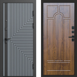 Входная дверь Termo-Door Квантум Грей - Арка дуб