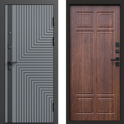 Входная дверь Termo-Door Квантум Грей - Без серии Орех премиум