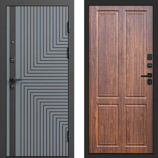 Входная дверь Termo-Door Квантум Грей - Без серии Орех стандарт