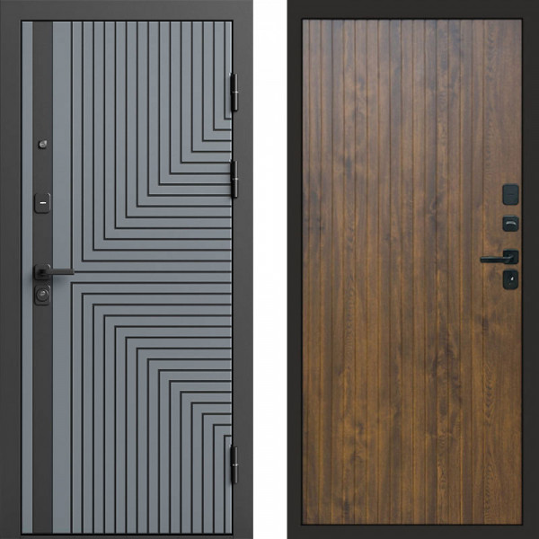 Входная дверь Termo-Door Квантум Грей - Flat Дуб
