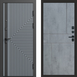 Входная дверь Termo-Door Квантум Грей - Горизонт бетон темный