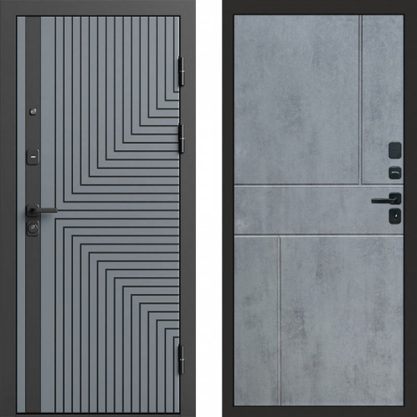 Входная дверь Termo-Door Квантум Грей - Горизонт бетон темный