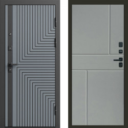Входная дверь Termo-Door Квантум Грей - Горизонт Grey софт
