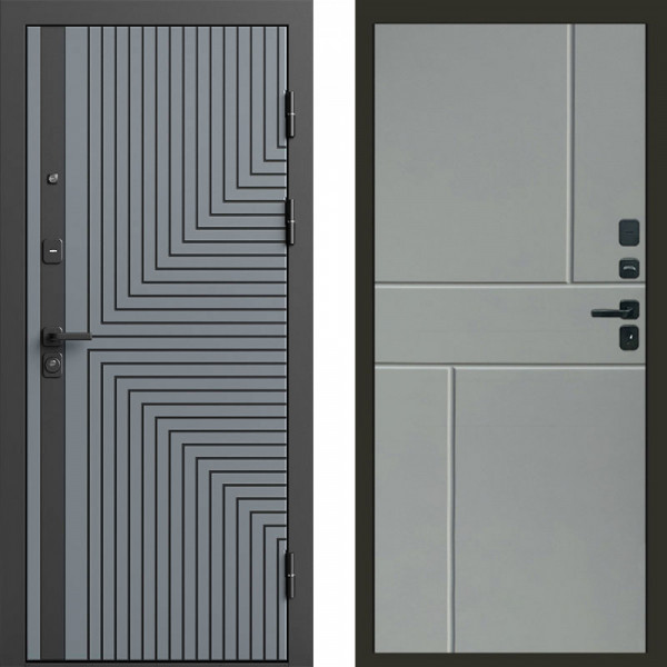 Входная дверь Termo-Door Квантум Грей - Горизонт Grey софт
