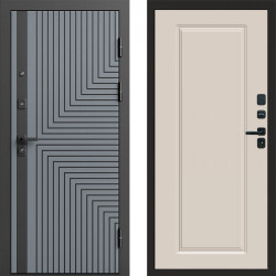 Входная дверь Termo-Door Квантум Грей - Гранд Слоновая кость