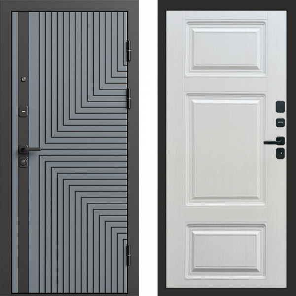Входная дверь Termo-Door Квантум Грей - Лион Лиственница