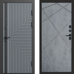 Входная дверь Termo-Door Квантум Грей - Лучи бетон темный