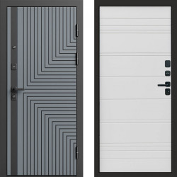 Входная дверь Termo-Door Квантум Грей - Лучи White line