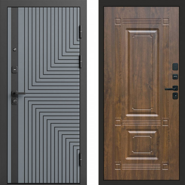 Входная дверь Termo-Door Квантум Грей - Мадрид Дуб
