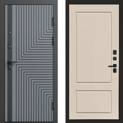 Входная дверь Termo-Door Квантум Грей - Марсель Слоновая кость
