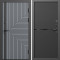 Входная дверь Termo-Door Квантум Грей - Нео Black