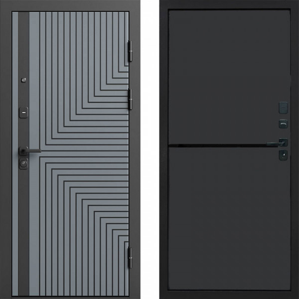 Входная дверь Termo-Door Квантум Грей - Нео Графит