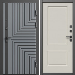Входная дверь Termo-Door Квантум Грей - Нео Классика Слоновая Кость
