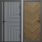 Входная дверь Termo-Door Квантум Грей - Плаза Елочка Орех