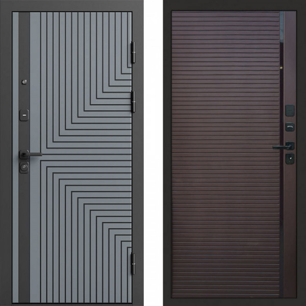 Входная дверь Termo-Door Квантум Грей - Porte Шоколад