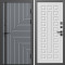 Входная дверь Termo-Door Квантум Грей - Престиж белое дерево