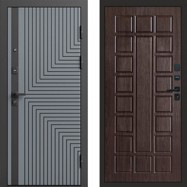 Входная дверь Termo-Door Квантум Грей - Престиж венге