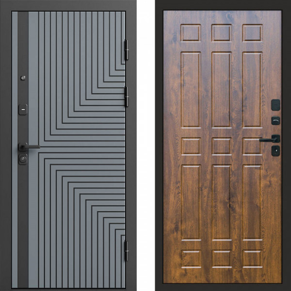 Входная дверь Termo-Door Квантум Грей - Спарта дуб