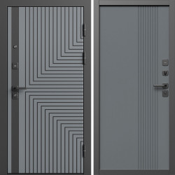 Входная дверь Termo-Door Квантум Грей - Страйп Грей Софт